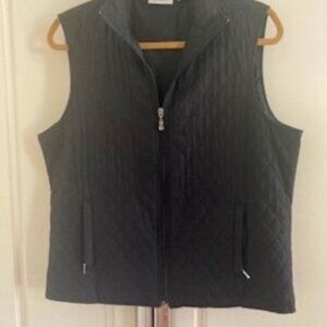 Ashworth Black Outdoor quilted Vest Size L, Zipper Pockets